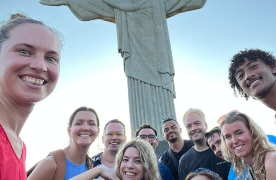 A panoramic view of Rio de Janeiro from the trail leading to the Christ the Redeemer statue.